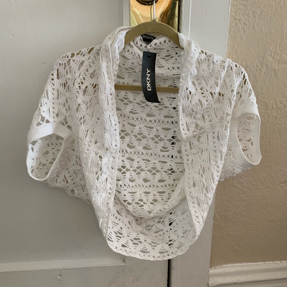 Dkny Sweaters - NWT DKNY Crochet Cardigan/Shrug